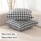 Black and White Buffalo Plaid Outdoor Pillow Covers 18x18 Set of 2, 18 x 18 Modern Farmhouse Decor Couch Pillows, Black White Winter Christmas Holiday Plaid Pillows (No Pillow Inserts)